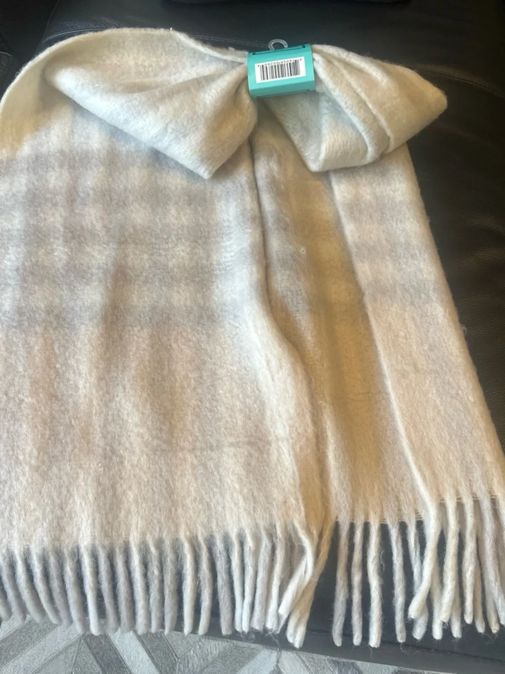 NEW Soft Cream Fringe Women’s Sweater Scarf - Unbranded